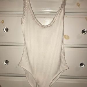 NEW NEVER WORN lace trim body suit